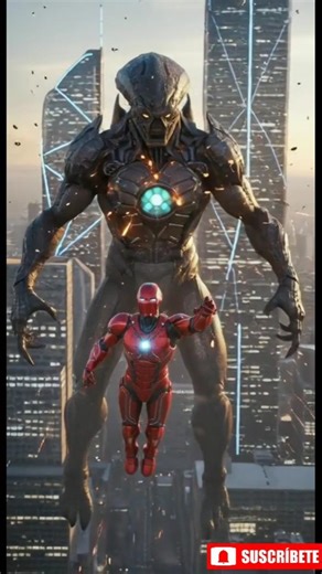 Alien Invasion vs Red Iron Hero | Epic Battle to Save Earth,😲 #usashorts #ironman #usa #ai#shorts