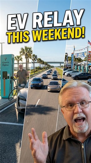 REMINDER: Why you need to be at the EV Relay this weekend! 🚗💨 #ev #roadtrip