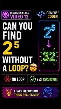 Power(x, n) Using Recursion | #recursion #dsa #coding #programming #leetcode #datastructures