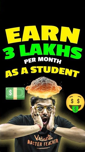 Earn 3 lakhs Per Month As a Student 😨 #jee2026 #harshsir #jeepreparation #iitjee