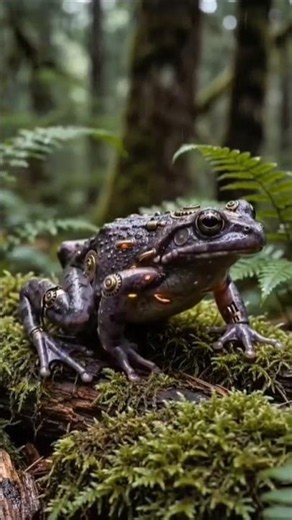 🐸 Purple Frog – The Strange Frog That Lives Underground! 😱 | Day 193 #frog #wild #mystery #horror