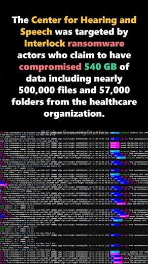 Center for Hearing and Speech Hit by Interlock Ransomware