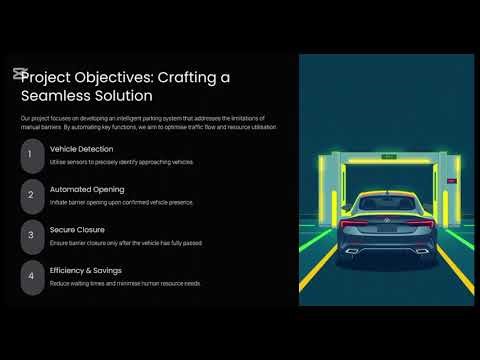 Automatic car parking system using esp32|servo motor |ultrasonic sensor 