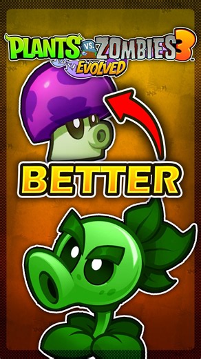 Puff-shroom DESTROYS Repeater in PvZ 3