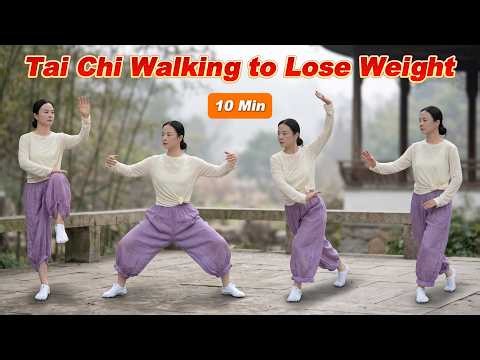 10 Minutes Gentle Tai Chi Walking Workout to Lose Weight, Improve Mobility & Feel More Energized