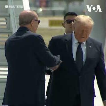 特朗普总统抵达土耳其安卡拉参加北约峰会