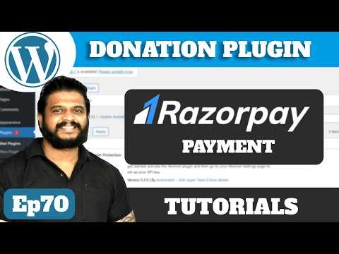 Ep70 - Wordpress Donation Plugin | integrate razorpay payment gateway in wordpress