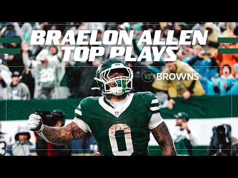 Braelon Allen Puts the Jets on His BACK | Top Plays vs Browns