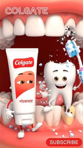 How Colgate Cleans Your Teeth From Inside 🦷✨ | Tooth Cleaning Science #ytshorts #asmr #viral #yt