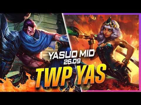 TheWanderingPro - Yasuo vs Qiyana MID Patch 26.9 - Yasuo Gameplay