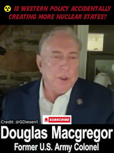 ☢️ Nuclear Threshold 🛑 - Reality in the Middle East? ⚛️ | DOUGLAS MACGREGOR #usa #shorts