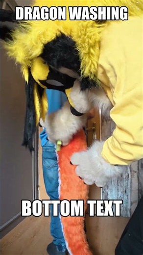 🐉 Dragoon Washing 🧽 ‪@ZakkyDutch‬ #furry #fursuit #drag_n_wash #shorts