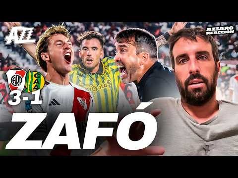 AZZARO REACCIÓN - RIVER NO JUEGA A NADA PERO TERMINÓ GANÁNDOLE 3-1 A ALDOSIVI EN EL MONUMENTAL