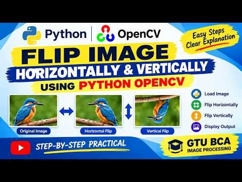 Practical 3:How to Flip Image Horizontally & Vertically Using OpenCV Python