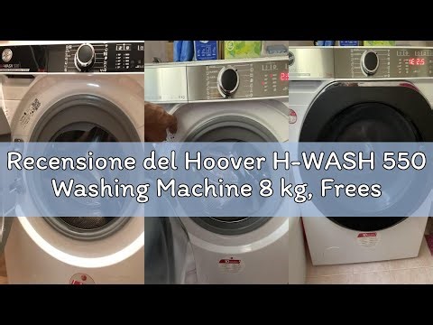 Recensione del Hoover H-WASH 550 Washing Machine 8 kg, Freestanding, Front Load, Class A, 1400 RPM,