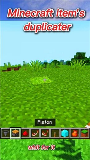 Minecraft Duplication Glitch You Must Try #minecraft #shorts #gaming