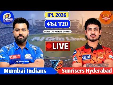 MI Vs SRH 41st T20 Live Match Score | Live Score Analysis & Commentary | IPL 2026 Cricket Match