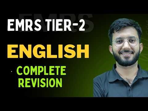 :📚 EMRS Tier-2 English Complete Revision | Full Course Crash Revision 🔥
