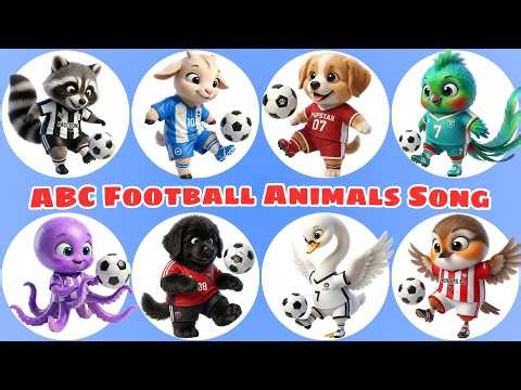 ABC Football Animals Song ⚽🐾 Learn A–Z Alphabet with Animal Sounds for Kids | Meow Meow TV
