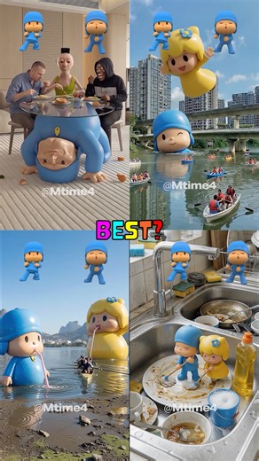 Pocoyo, Hamood Habibi, 61 Meme: The Shaky Table Challenge! 😳🫨🥄🏆!