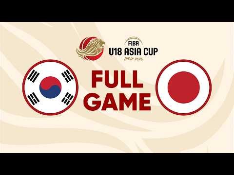 Group Phase | Korea v Japan | Full Basketball Game | FIBA U18 Asia Cup 2026