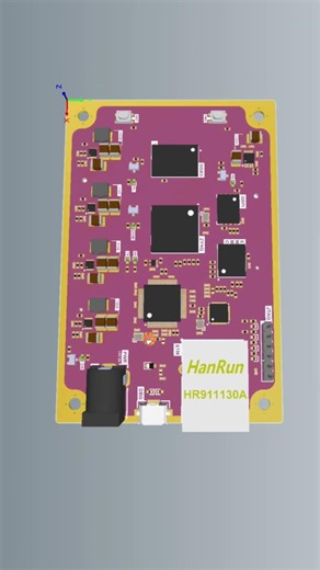 Xilinx FPGA PCB Pink #electronicsdesign #pcbdesign #kicad #easyeda #altiumdesigner