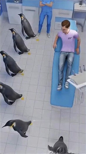 Why Were Penguins Brought Into a Dental Clinic? 🐧