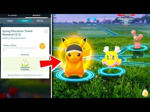 THIS WILL BE A VERY RARE SHINY PIKACHU IN POKEMON GO! How to Get Flittle / Spring Marathon Event