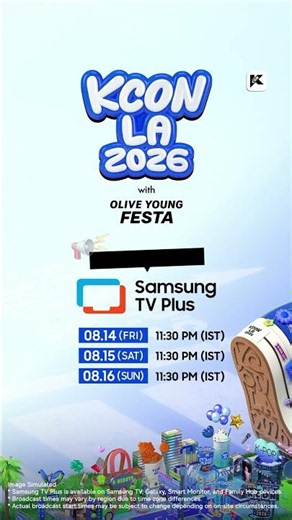 Watch KCON LA 2026 LIVE on Samsung TV Plus