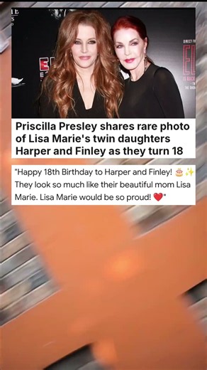 Priscilla Presley shares rare photo of Lisa Marie's twin daughters Harper and Finley ... #celebrity