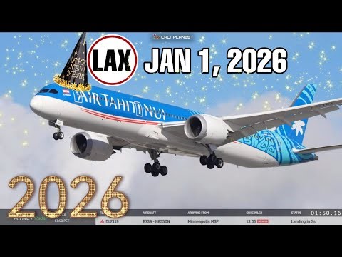 KLAX LIVE | JAN 1, 2026 | LOS ANGELES INT AIRPORT LIVE STREAM WEBCAM IRL