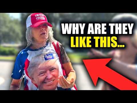Trump Supporter BEGS To Get Interviewed.... HUMILIATES Herself INSTANTLY