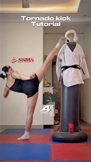 ‼️Learn tornado kick step by step🌪️‼️#tutorial #taekwondo #tornado #anime #beauty #mma #dance #yoga