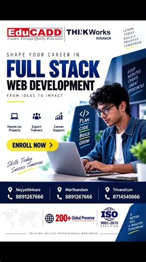 WFull Stack Web Development Course | Learn, Code, Build & Grow | EduCADD