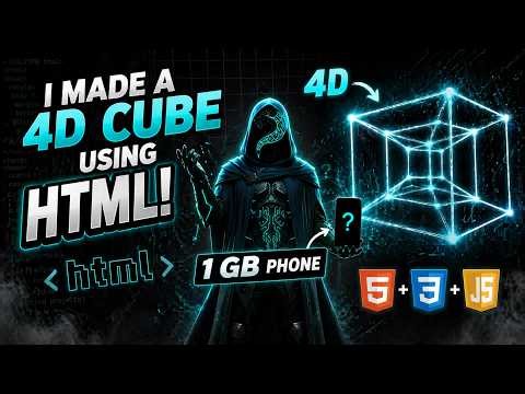 I coded a 4D BOX on a 1GB RAM Phone... (Impossible)