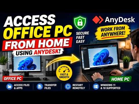 Access Your Office PC From Home Using AnyDesk!