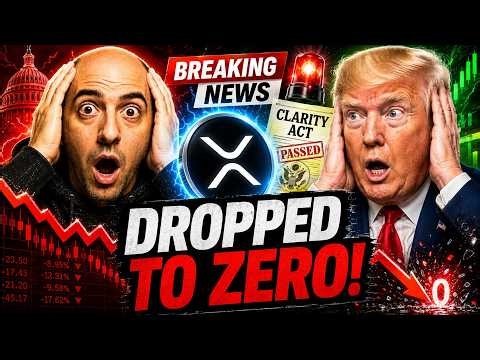 BREAKING NEWS!! CLARITY ACT JUST DROPPED!! A CRYPTO JUST DROPPED TO ZERO! WATCH OUT! XRP MOVING?!