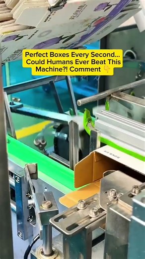 ASMR factory sounds, conveyor movement, carton sliding, mechanical clicks, smooth motor hum