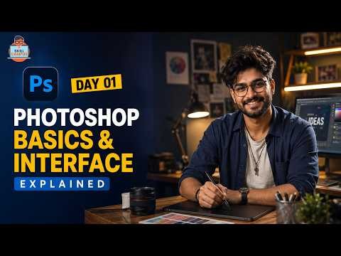 Learn Photoshop from Scratch | Photoshop Basics & Interface Explained | Day 1