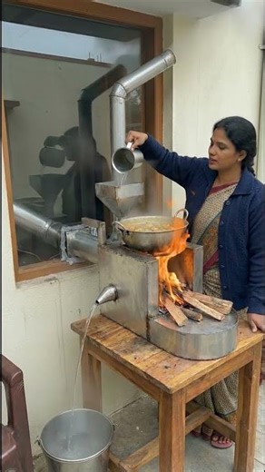 एक चूल्हा, तीन काम 🔥🍲💧 | देसी जुगाड़ जो पानी, गर्मी और खाना साथ-साथ देता है