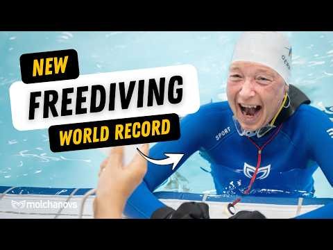 New Freediving WORLD RECORD: Longest Breath Hold + Competition Highlights #breathhold #worldrecord