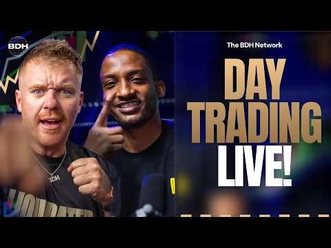 Day Trading LIVE! BDH Network! Patrick Wieland and DMoney!