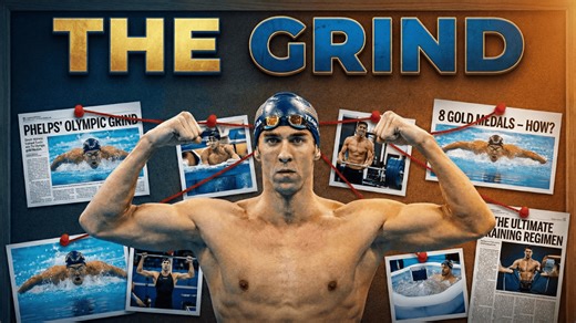 How did Michael Phelps train to win the Olympic gold medals?