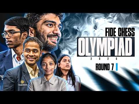 FIDE Chess Olympiad Round 7 | India vs England in Open, India vs Germany in Women