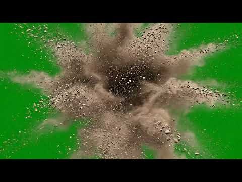 Hollywood Dust & Smoke VFX Asset - 3 ( Isolated Green Screen Effects | Realistic Explosion Dust)