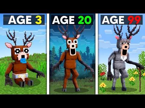 Surviving 99 Years as DEER MONSTER in Minecraft