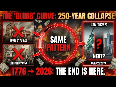 The Glubb Curve: Why Every Superpower Collapses After 250 Years (USA: 1776 → 2026)