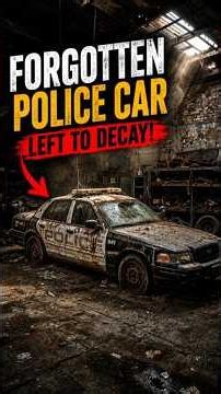 Forgotten Police Car Gets New Life 🚔😱 #policecar #carrestoration #trending #shorts #viral