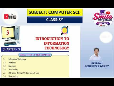 Class 8th Chapter-3 Introduction to Information Technology (Revision of Full Chapter)