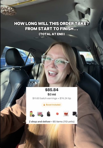 How Long an $85 Instacart Order Really Takes #instacart #instacartshopper #sidehustle #gigworker #TikTokCreatorSearchInsightsIncentive